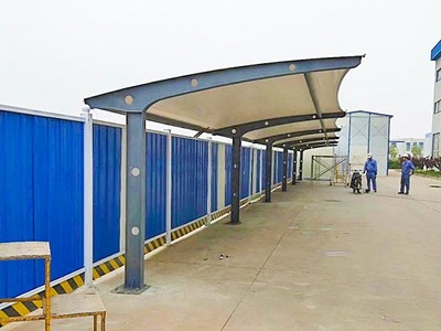 膜結構車棚建設中金屬結構的多種連接方式詳解